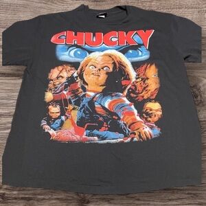 Chucky Bride of Chucky Graphic T-Shirt Grail Size XL